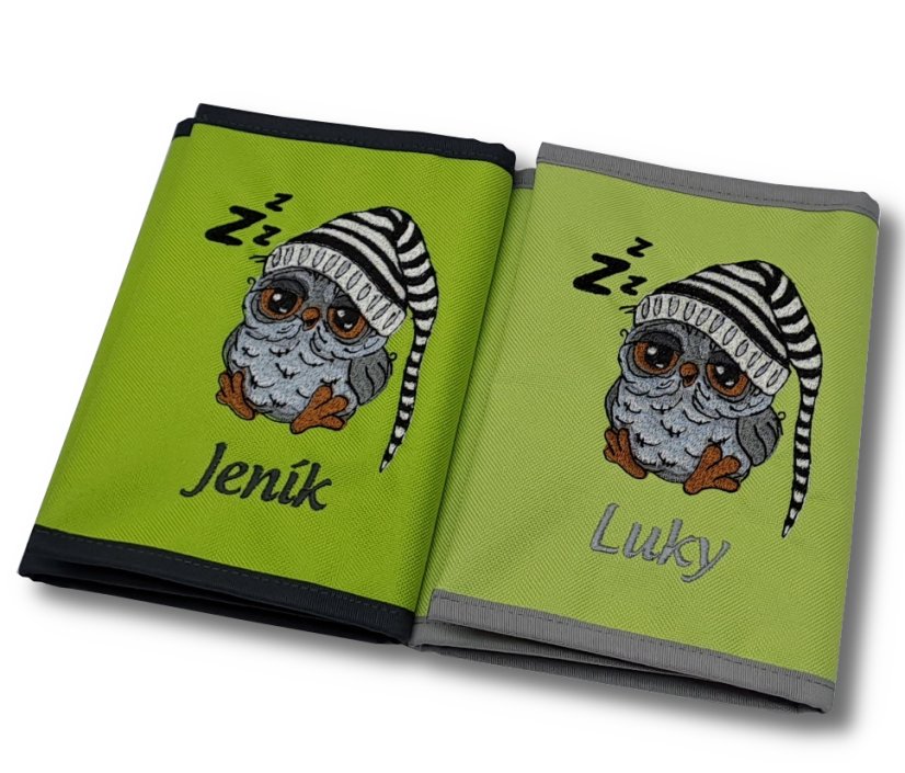 Obal na turistický deník - Sova s čapkou